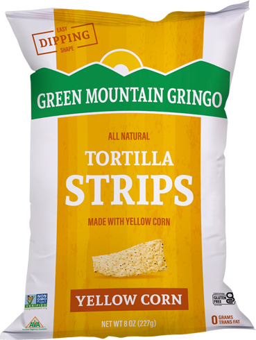Tortilla Strips All-Natural, 12/8oz Green Mountain Gringo