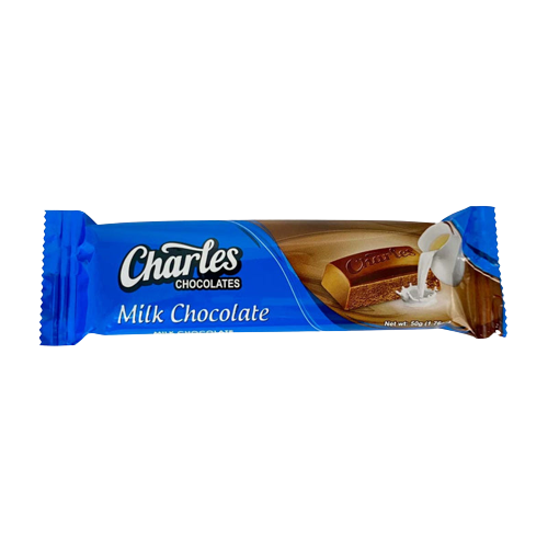 Milk Chocolate Bar, 288/50g Charles Chocolate
