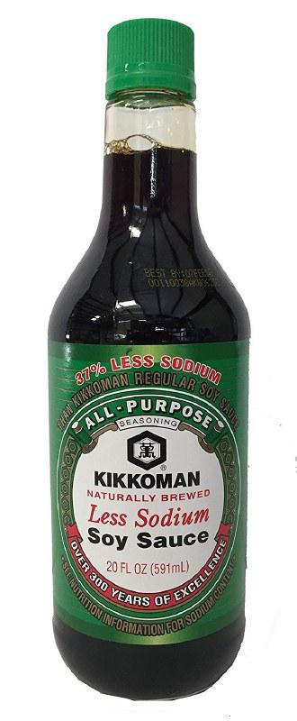 Soy Sauce Less Sodium, 12/10oz Kikkoman