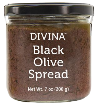 Olive Spread Black, 12/7oz Divina