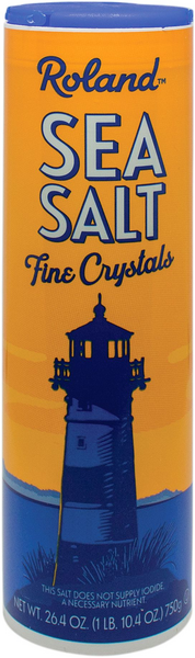 Sea Salt Fine Crystals, 12/26.5oz Roland