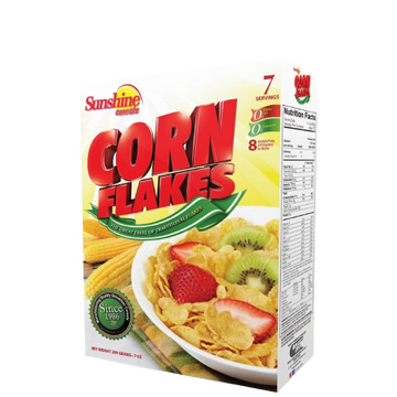 Corn Flakes Cereal, 28/200g Sunshine Cereal