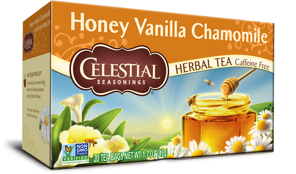 Honey Vanilla Chamomile Tea, 6/20ct Celestial Seasonings
