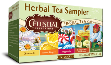 Herbal Tea Sampler, 6/20ct Celestial Seasonings