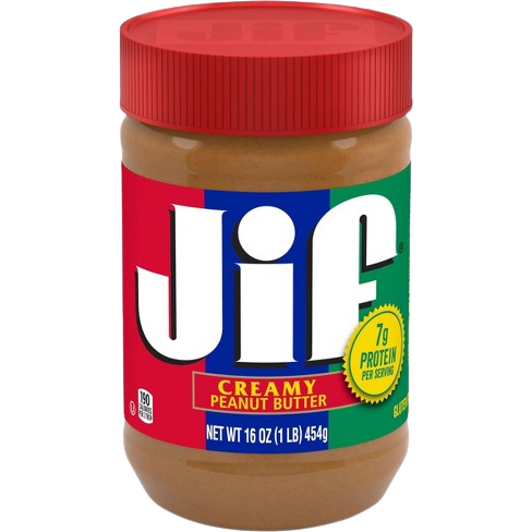 Peanut Butter Creamy, 12/16oz JIF