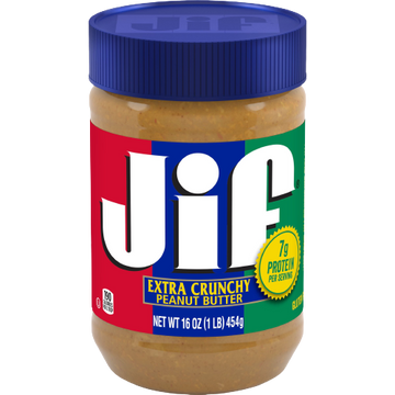Peanut Butter Crunchy, 12/16oz JIF