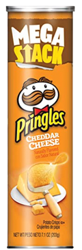 Cheddar Cheese Mega Stack Chips, 14/203g Pringles