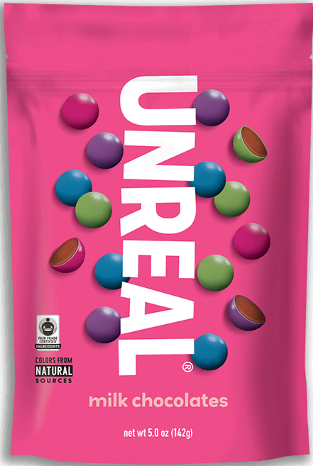 Milk Chocolates, 6/5oz Unreal Candy