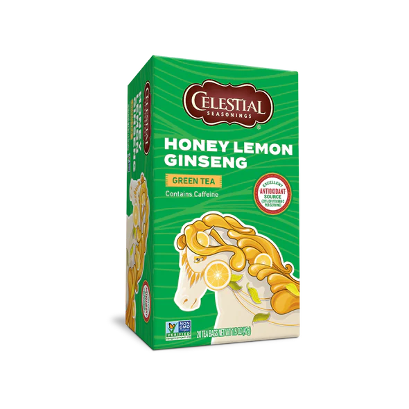 Honey Lemon Ginseng Green Team 6/20ct Celestial Seasonings