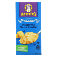 Macaroni & Classic Cheddar, 12/6oz Annie's Homegrown