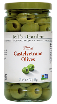 Olives Castelvetrano Pitted, 6/5.5oz Jeff's Garden