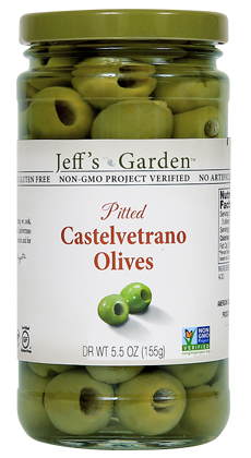 Olives Castelvetrano Pitted, 6/5.5oz Jeff's Garden