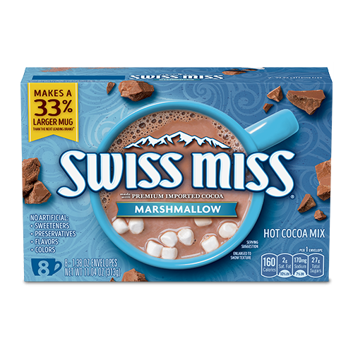 Hot Cocoa Mix w/ Mini Marshmallows, 12/8ct Swiss Miss