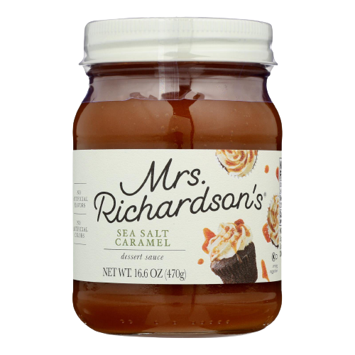 Sea Salt Caramel Topping, 6/16.6oz Mrs Richardson's