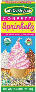 Sprinkles Confetti, 2/1oz Lets Do Organic