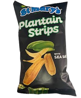 Plantain Chips with Sea Salt, 24/140g St. Mary's