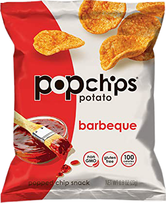 Popped-Potato Chips Barbeque, 24/0.8oz PopChips