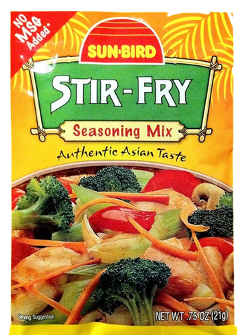 Stir Fry Seasoning Mix, 24/0.75oz Sunbird