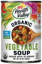 Vegetable Soup Organic No Salt, 12/15oz Health Valley