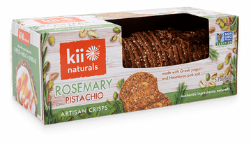 Rosemary Pistachio Artisan Crisps, 12/5.3oz Kii Natural