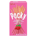 Pocky Strawberry Cream Covered Biscuit Sticks, 10/2.47oz Glico