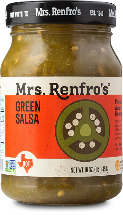 Salsa Green Jalapeno, 6/16oz Mrs Renfro's