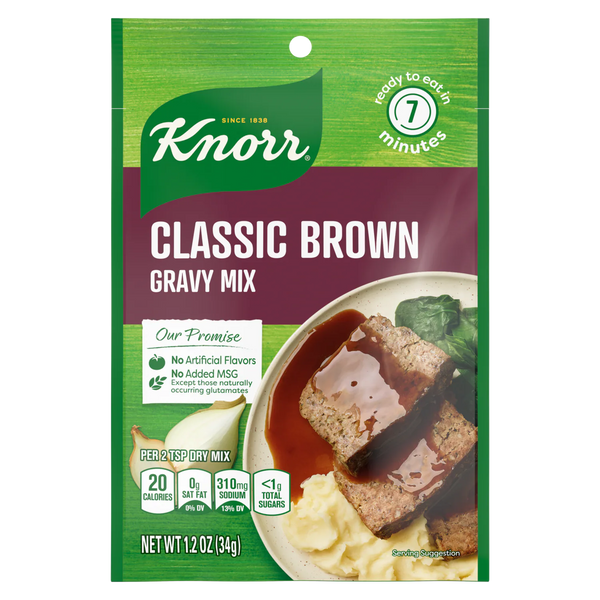 Classic Brown Gravy Mix, 24/1.2oz Knorr