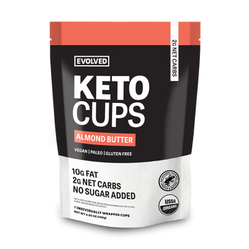 Almond Butter Chocolate Keto Cups, 6/4.93oz EVOLVED