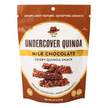 Milk Chocolate Crispy Quinoa Snack, 12/2oz Undercover Quinoa
