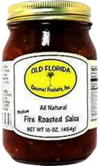 Salsa Medium Fire Roasted, 12/16oz Old Florida Gourmet Products