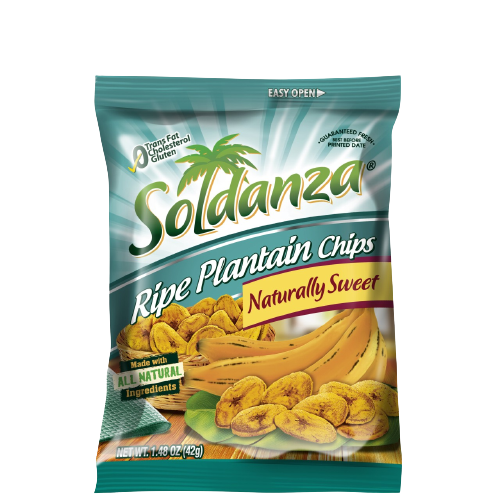 Plantain Chips Ripe, 84/42g Soldanza