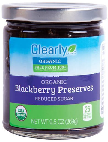Blackberry Preserve, 6/9.5oz Clearly Organic