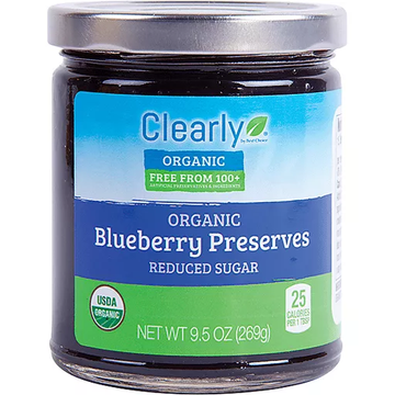 Blueberry Preserve, 6/9.5oz Clearly Organic