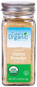 Onion Granulated, 48/1.8oz Clearly Organic