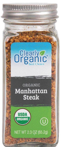 Manhatten Steak Seasoning, 48/2.3oz Clearly Organic