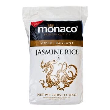 Jasmine Rice, 25lb Monaco