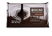 Dark Bittersweet Chocolate Block 52%, 3/5kg Sicao