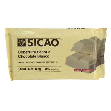 White Chocolate Block 30.5%, 3/5kg Sicao