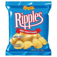 Ripples Chips Salted, 36/35g Sunshine Snacks