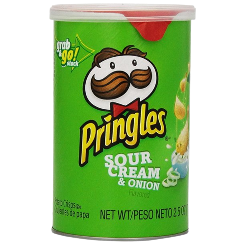 Sour Cream & Onion Chips, 12/71g Pringles