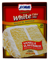 White Cake Mix, 12/500g JF Mills