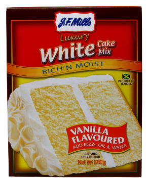 White Cake Mix, 12/500g JF Mills