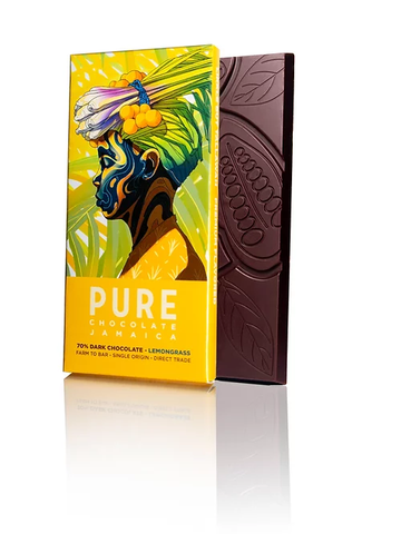 Lemon Grass Chocolate Bar, Pure 60g