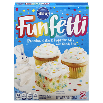 Funfetti Cake Mix, 12/15.25oz Pillsbury