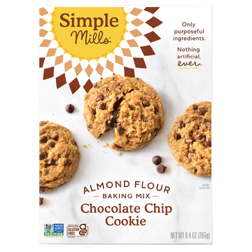 Almond Flour Chocolate Chip Cookie Mix, 6/9.4oz Simple Mills