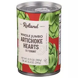 Artichoke Hearts Whole Jumbo 5-7ct, 12/13.75oz Roland