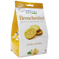 Brushettini Garlic & Parsley, 12/4.23oz Asturi