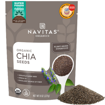 Chia Seed Organic, 12/8oz Navitas