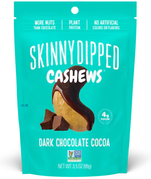 Dark Chocolate Cocoa Cashews, 10/3.5oz Skinny Dipped