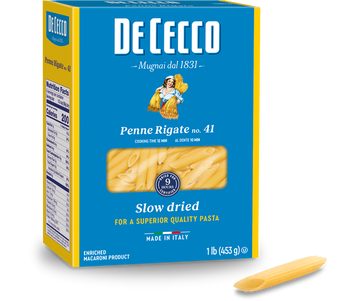 Penne Rigate No.41 Pasta, 12/1lb De Cecco